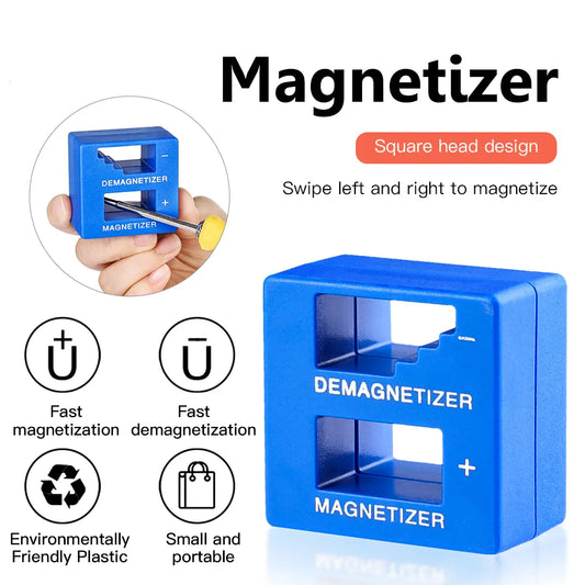 KUNLIYAOI  1 PC High Quality Magnetizer Demagnetizer Tool Blue Screwdriver Magnetic Pick Up Tool Screwdriver Tilila Express