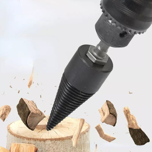 32/42mm Wood Drill Bit Twist Firewood Splitting Drill Bit Wood Splitter Screw Cones Bit Square Round Hexagonal For Hammer Drill Tilila Express